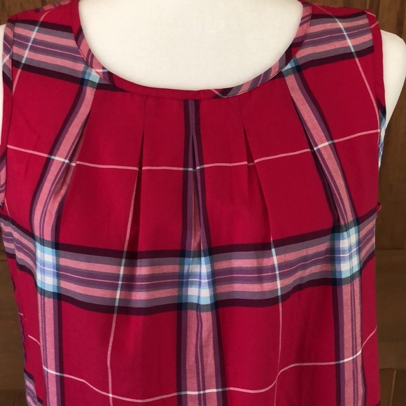 Talbots Sleeveless Cotton Pop-over Blouse SZ Small - Picture 8 of 9